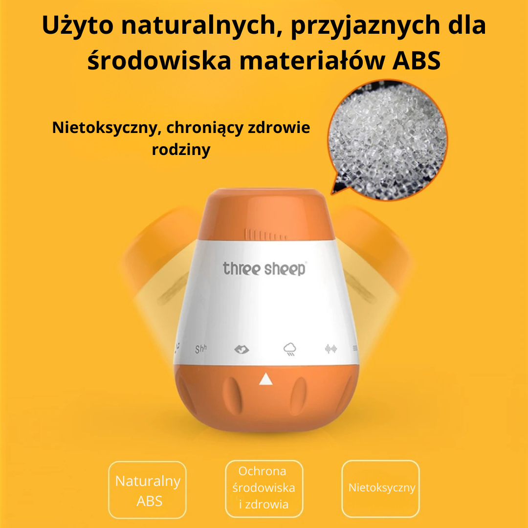 Uspokajający Kubek do Spania dla Dziecka z 6 Kojącymi Dźwiękami, Inteligentną Aktywacją Głosową i Ładowaniem USB – Idealny do Pokoju i Podróży