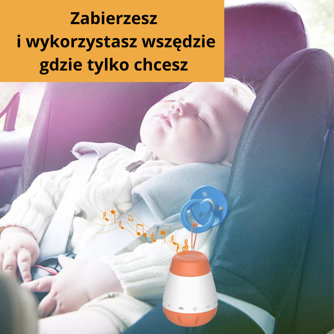 Uspokajający Kubek do Spania dla Dziecka z 6 Kojącymi Dźwiękami, Inteligentną Aktywacją Głosową i Ładowaniem USB – Idealny do Pokoju i Podróży