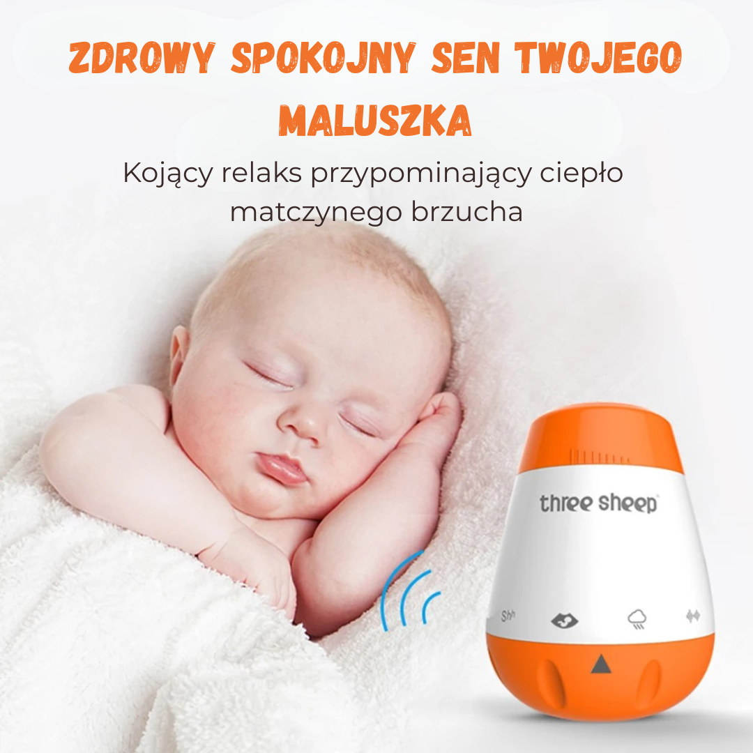 Uspokajający Kubek do Spania dla Dziecka z 6 Kojącymi Dźwiękami, Inteligentną Aktywacją Głosową i Ładowaniem USB – Idealny do Pokoju i Podróży