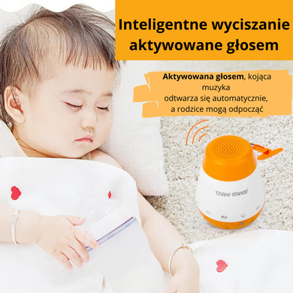 Uspokajający Kubek do Spania dla Dziecka z 6 Kojącymi Dźwiękami, Inteligentną Aktywacją Głosową i Ładowaniem USB – Idealny do Pokoju i Podróży